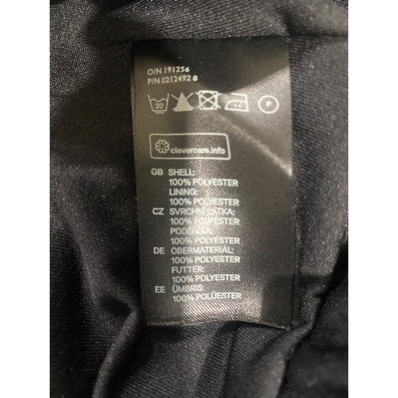 H&M Black Dress Size 22 Sleeveless Chiffon Lined Midi Plus Size Party Cocktail - Picture 5 of 10